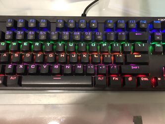 Aukey 87 key tkl blue switch RGB