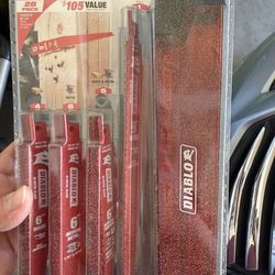 Brand new Diablo 28pc reciprocating blades