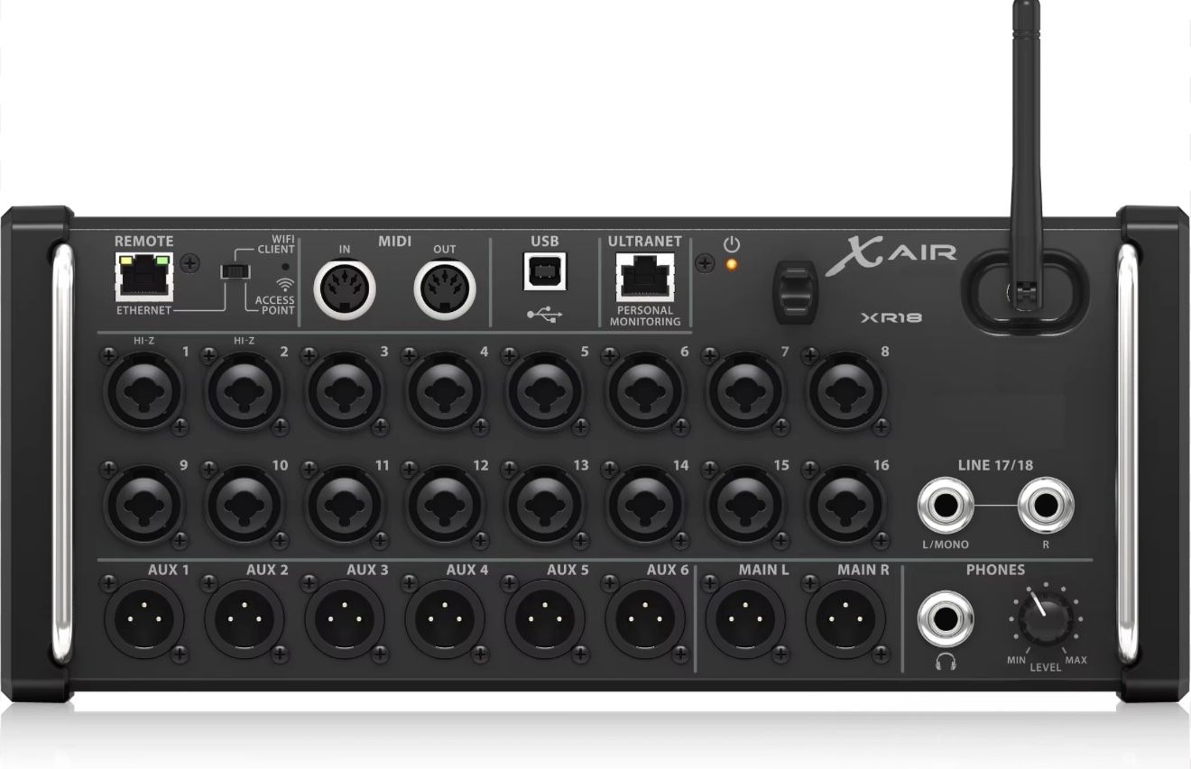 X Air XR18 18-Channel tablet controlled digital mixer