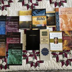 Bible Study Resources, lot of 14, new, approx 4000 pages total.