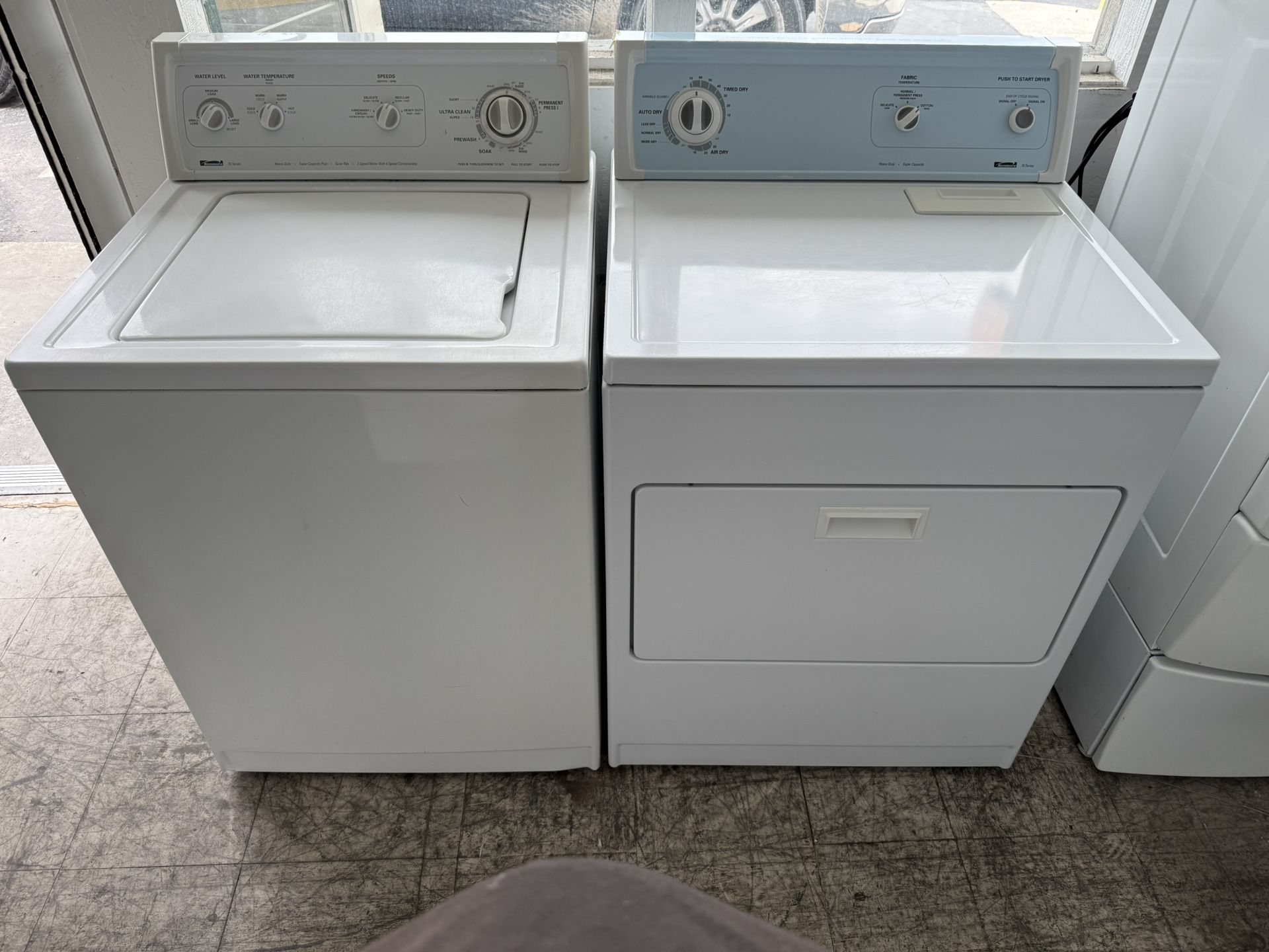 Heavy Duty Kenmore Washer & Dryer Electric Set (Warranty Included)