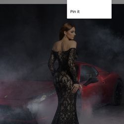 Faeriesty Black Lace Off The Shoulder Dress $125