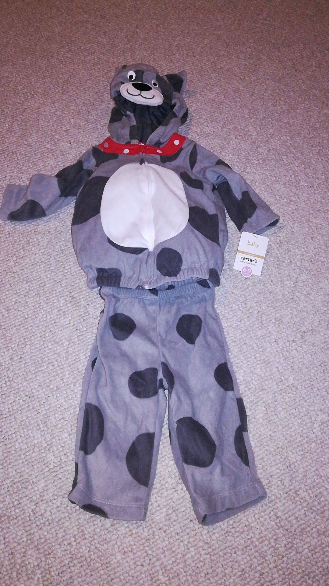 Carter's Baby 6 to 9 months old dog costume for Halloween