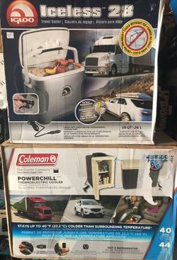 Igloo or Coleman Iceless Cooler