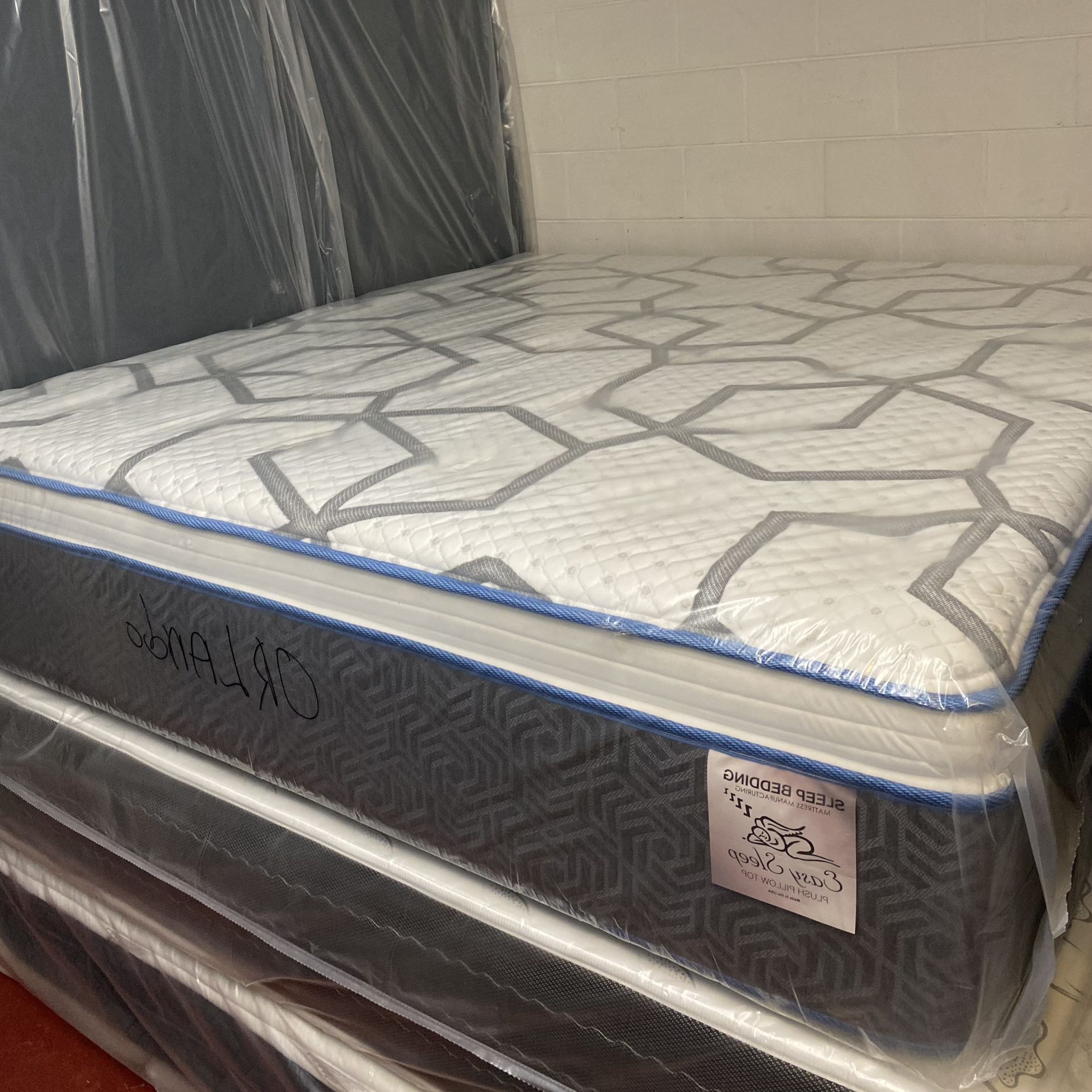 King Size Mattress 14” Inches Pillow Top Of High Quality Also Available in Twin-Full-Queen and Cali-King Same Day Delivery