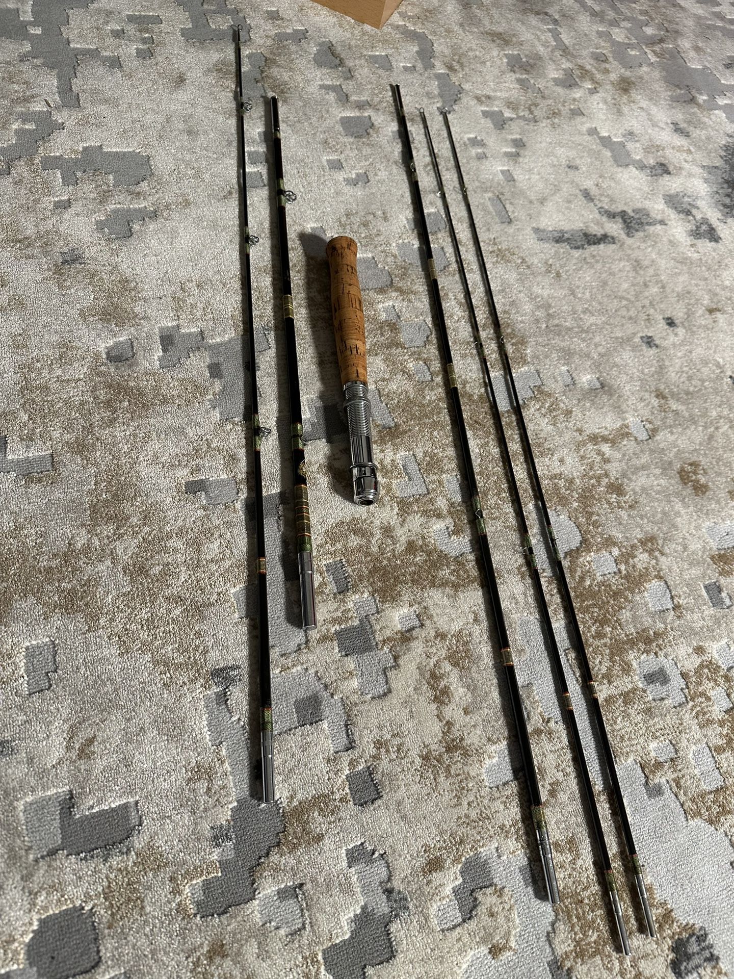 Rare Ebisu Saotsune Split Bamboo Combo Fly Rod/Spinning Rod