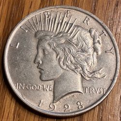 1923 Silver Peace Dollar.  UNCIRCULATED