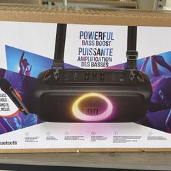 Brand New JBL PartyBox On-The-Go Essential – Wireless Mic, Bluetooth, Bass Boost & Light Show