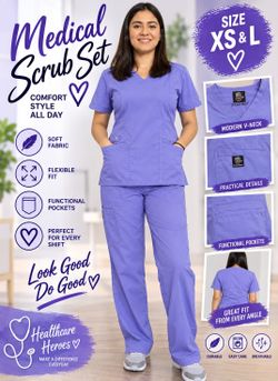 Dress A Med Medical Scrub Set
