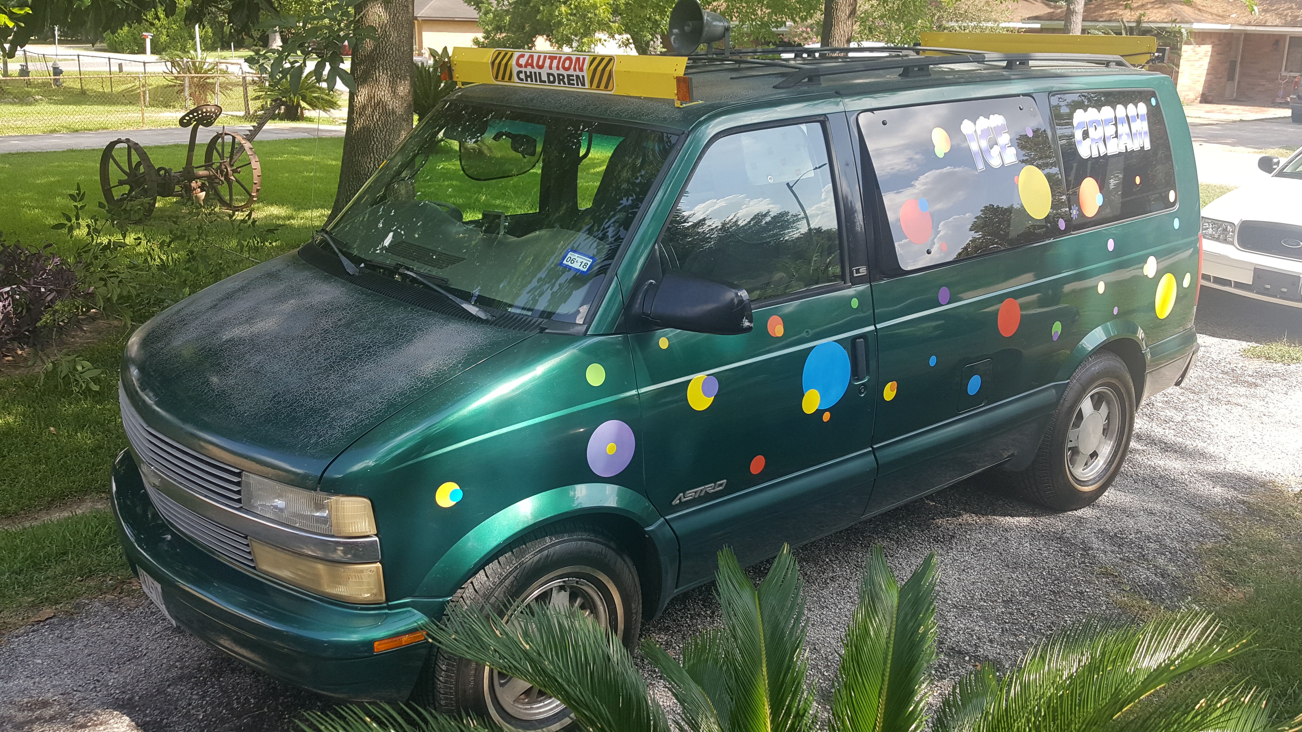 Astro van ice cream truck