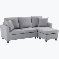 Three Seater Sofa + Ottoman