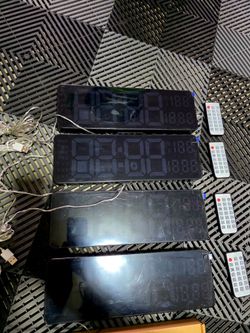 5 CLOCKS, ONE IS LED BRAND NEW