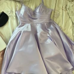 purple homecoming dress