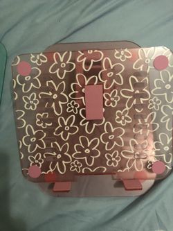 Pink floral small Laptop/ tablet  Stand