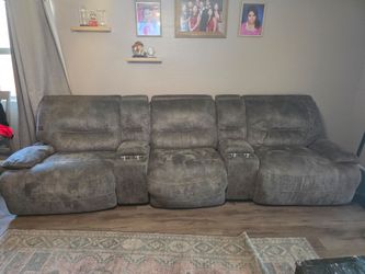 3-Seat Power Reclining Sofa w/ USB Charging & Dual Console Cup Holders