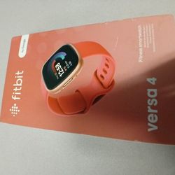 Fitbit Versa 4 Copper Rose Pink Fitness Smartwatch 