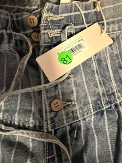 Altar'd State Striped Denim Pants XL