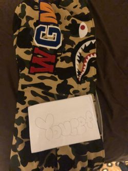 Brand New Bape Shark Camo