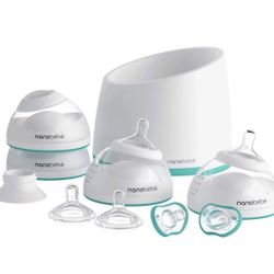 Nanobebe Bottle & Breast Milk Storage system + Honest co. NB Diapers!