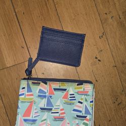 Small Wristlet With Matching I.d Holder