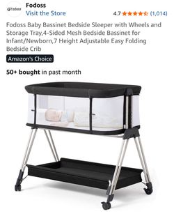 Fodoss Baby Bassinet Bedside Sleeper