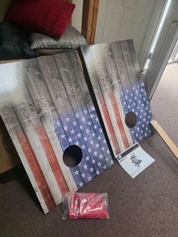 Corn hole game new $20 each set or 2 for $30