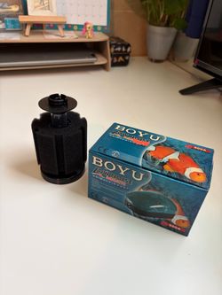 Sponge filter and air pump for aquarium fish tank