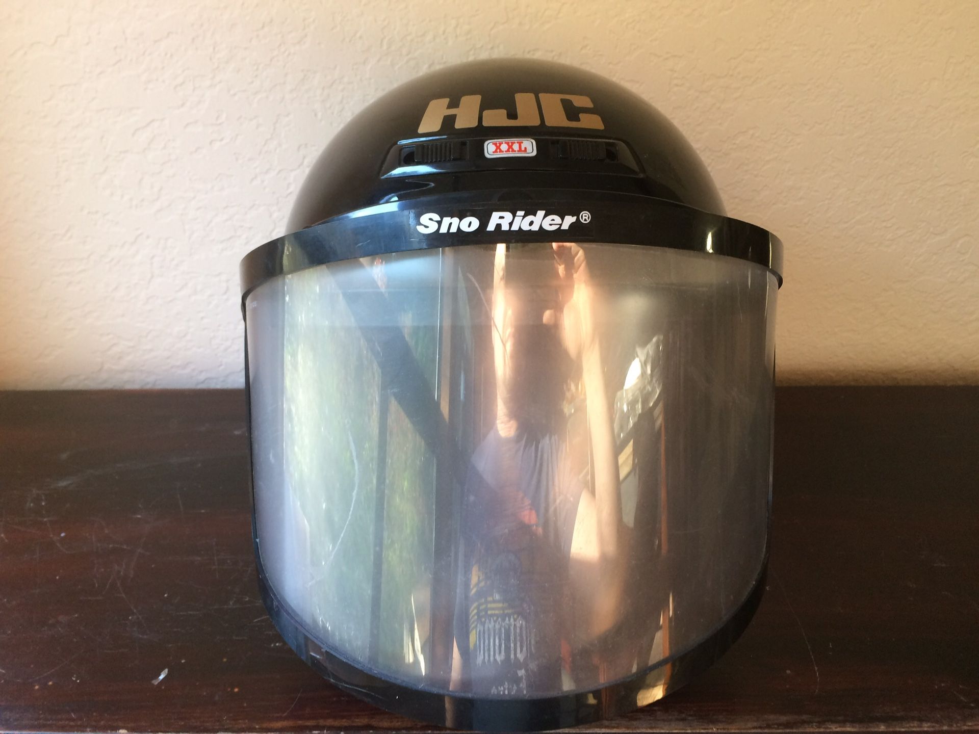 Vintage HJC Snowmobile Helmet w/ Visor, size XXL