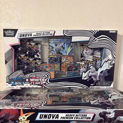 Pokémon TCG Unova Heavy Hitters Premium Collection Black Bolt White Flare SEALED
