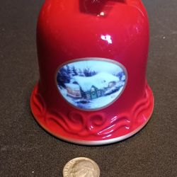 Very Pretty Thomas Kinkade Christmas bell ornament
