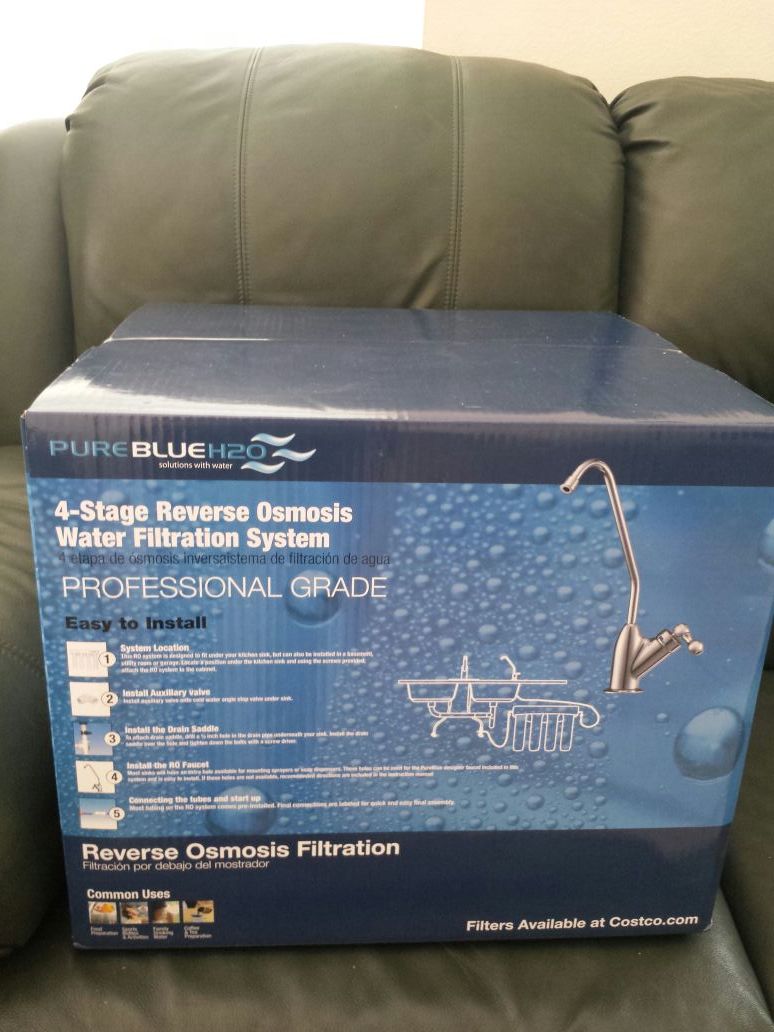 4 stage reverse osmosis water filtration system buy pure blue H2O