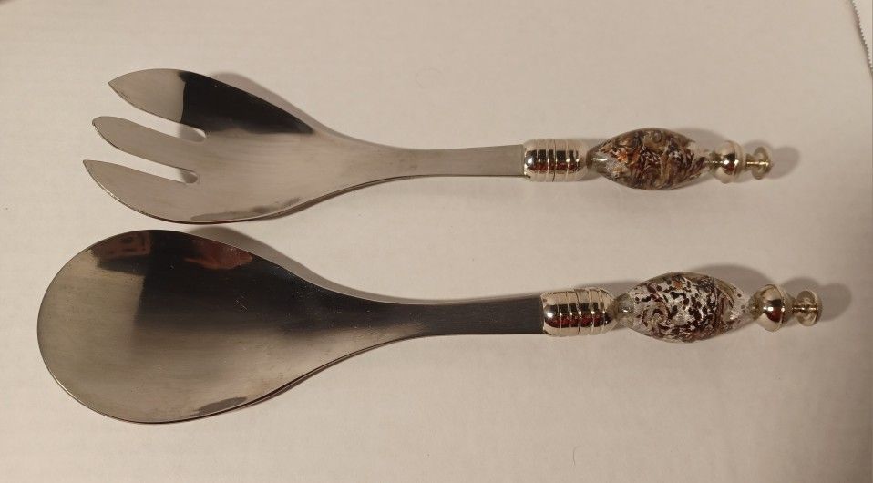 Murano Art Deco Salad Set