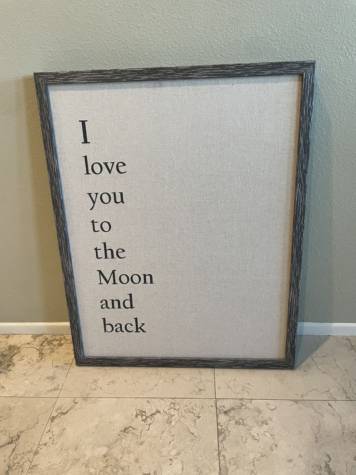 I love you to the moon and back wall decor 