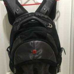 Like NEW Black and Silver Large Backpack Laptop Or Computer Shoulder Bag