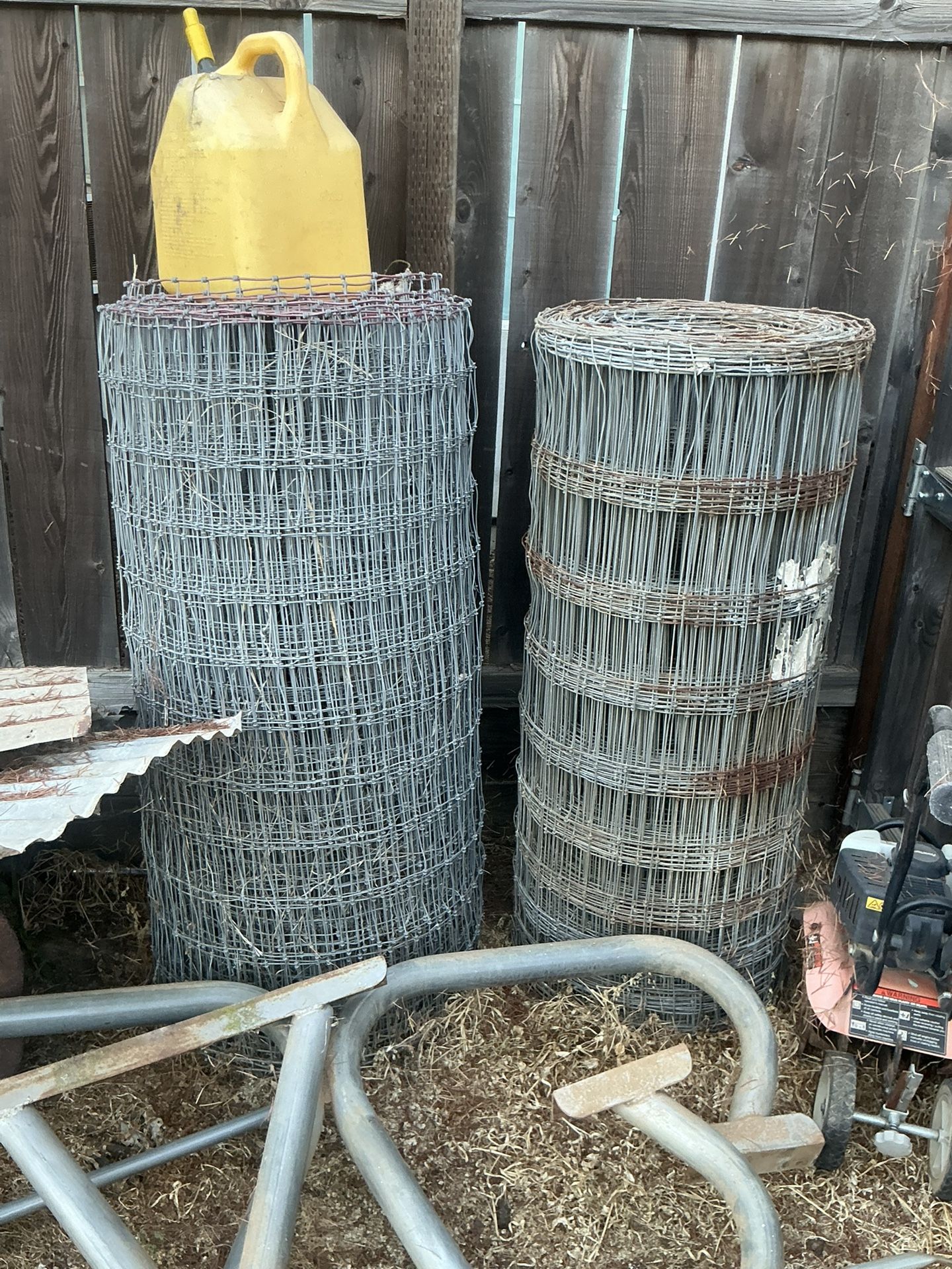 Goat Stands And Two Fences
