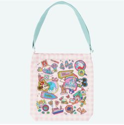 Tokyo Disney Resort Park Map Motif Pastel Color Collection - Shoulder Bag
