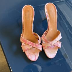 Coach Pink Sandals Size 10