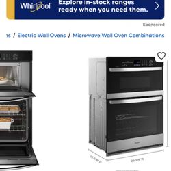 Whirlpool 30inch Self Cleaning Oven 