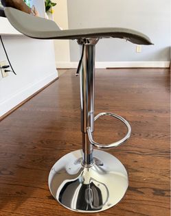 Grey swivel chair
