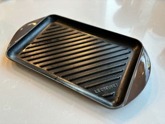 Le Creuset Enameled Cast Iron Grill Pan,22cm *32cm,no Stain No Scratches,like New