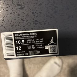 black,white,grey jordan 4s