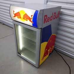 Red Bull Mini Fridge Cooler Model VV3 LED - TESTED & WORKING