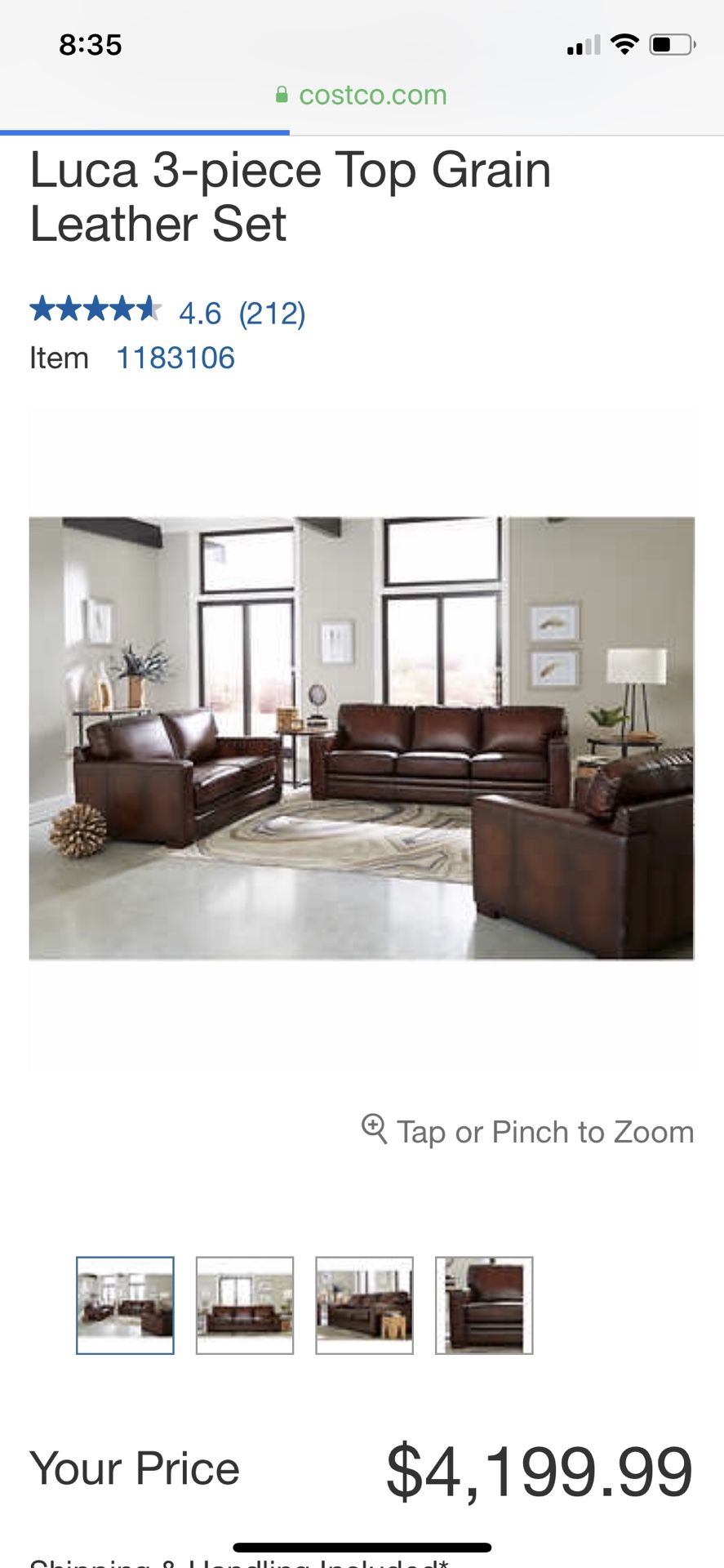 Leather Sofa Set Costco Matttroy
