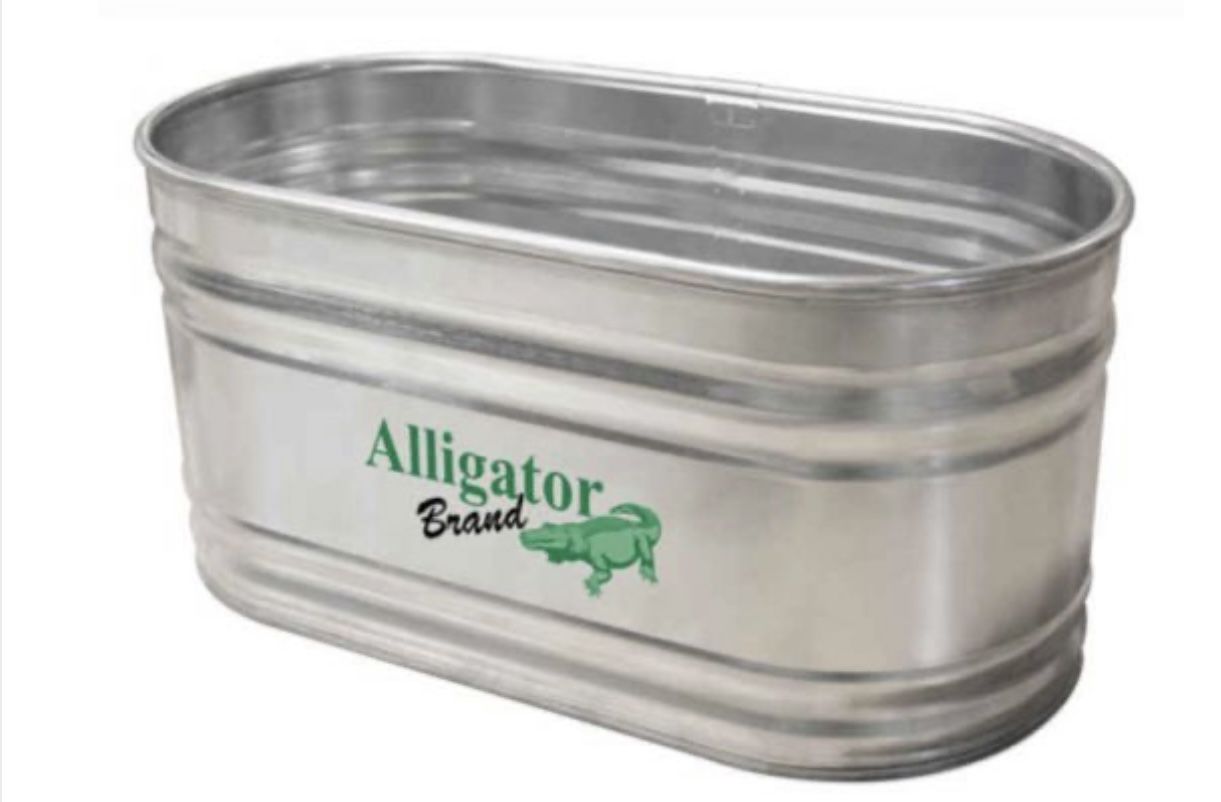 Alligator Brands Galvanized Round End Stock Tank 2x2x6' 159 Gallon