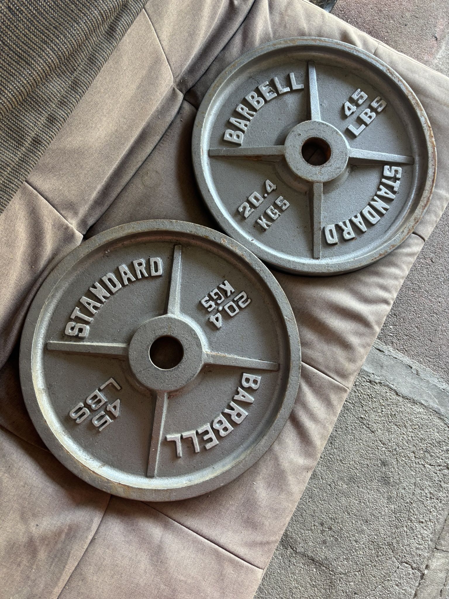 45lbs Olympic Weight Plates Pair Set