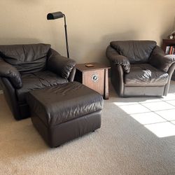 Couch, Chairs And Ottoman