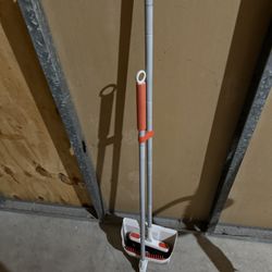 Cool Red And Grey Broom With Dustpan
