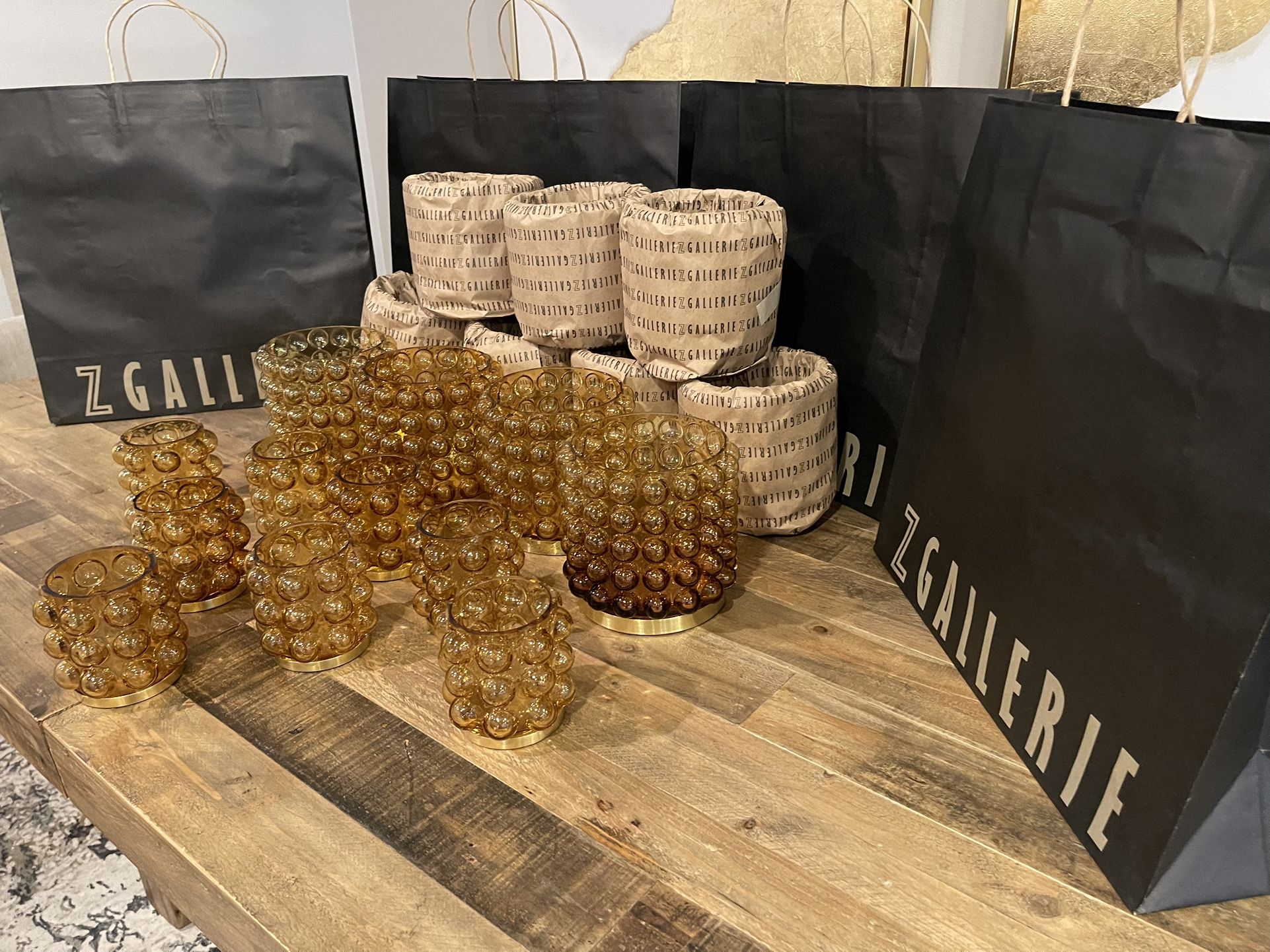 ZGALLERIE Votive Vases SET For Events - 19 Total
