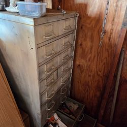 Vintage Metal Filing Cabinet