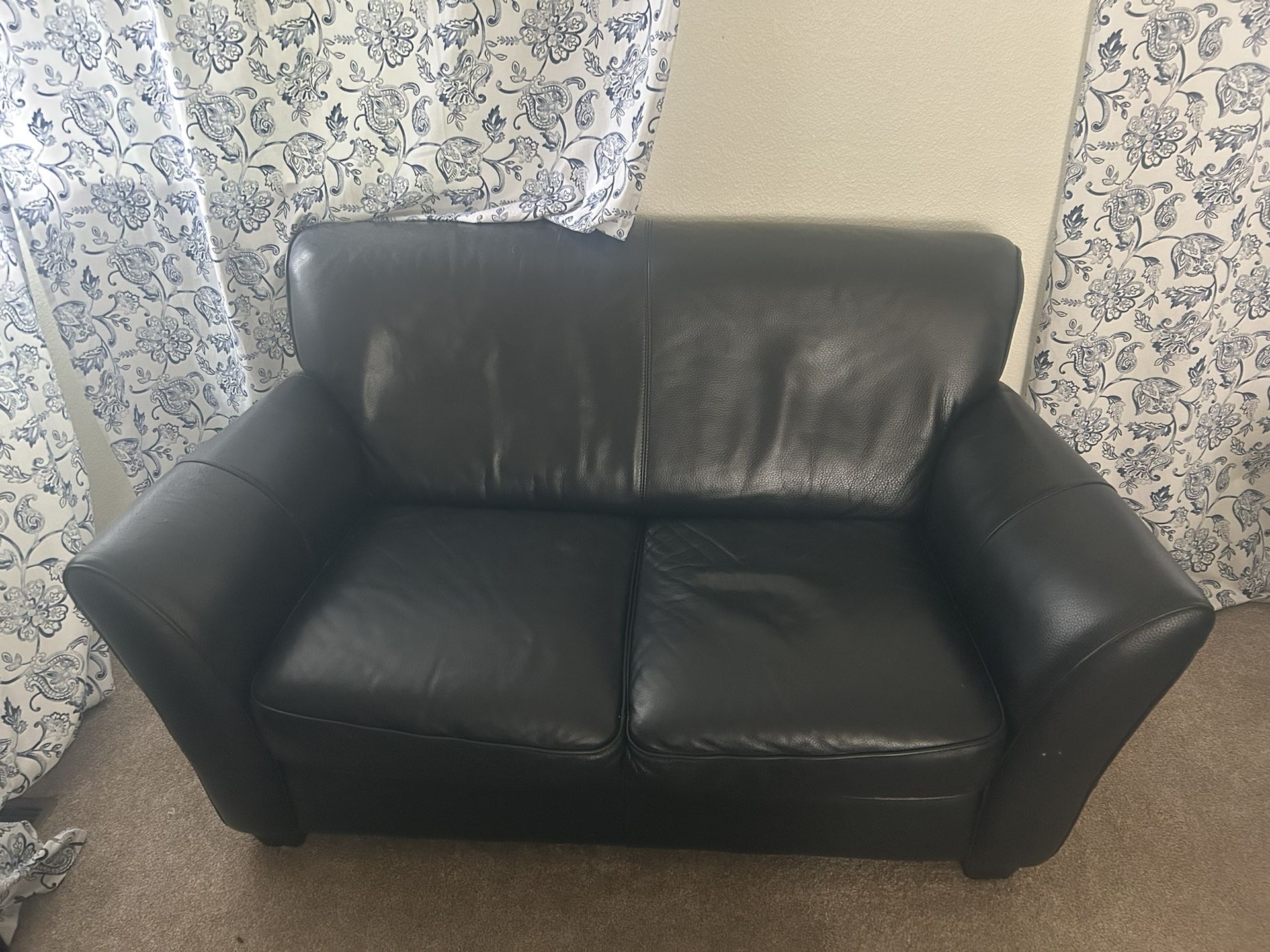 Genuine Leather Loveseat